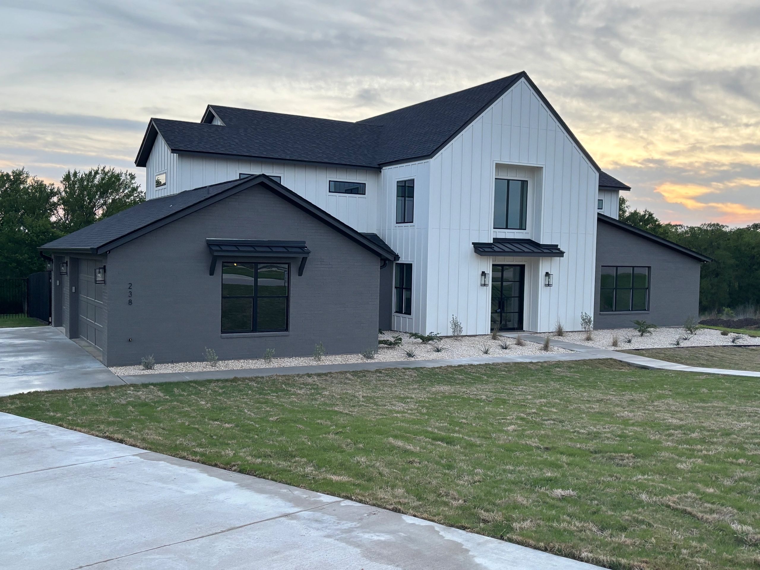 Residential driveway and sidewalk pressure washing