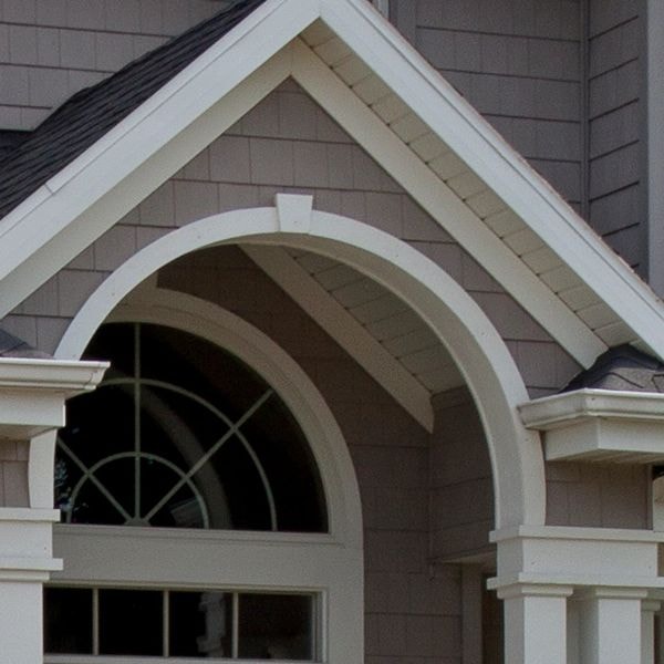 House siding after soft wash cleaning